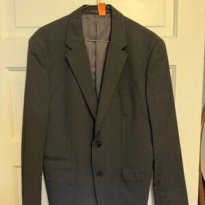 Theory charcoal cotton blend blazer size 38